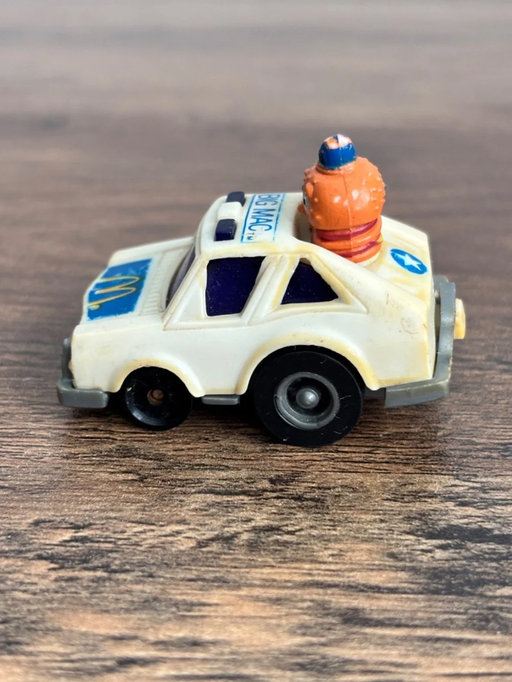 VINTAGE McDonalds Happy Meal Toy Officer Big Mac ERTL Fast Macs Pull Back 1984